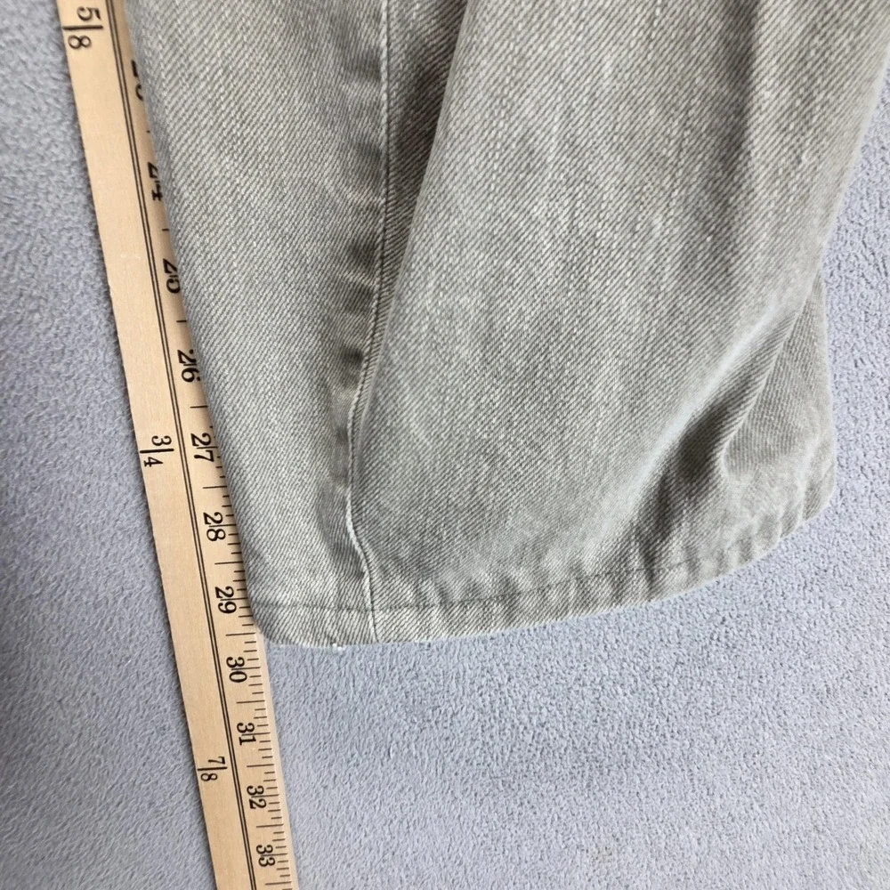 Vintage Levis Engineered Jeans Mens Gray Cinch Back Twisted Flap Fits 33x30